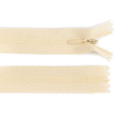Spirálový zip skrytý No 3 délka 35 cm dederon Varianta: 306 béžová nejsv., Balení: 1 ks