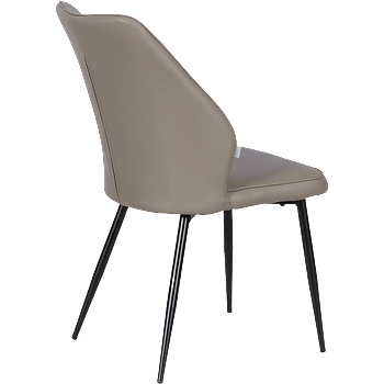 Carmen Трапезен стол laredo y еко кожа - тъмнобежов 80 (b3532140)