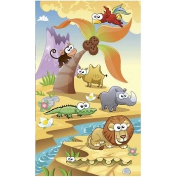 DIMEX ART s. r. o Флизелинов фототапет животни от саваната 150 x 250 см