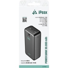 iPEAX 30 000 mAh 10,5W 2xUSB-A černá 90010120