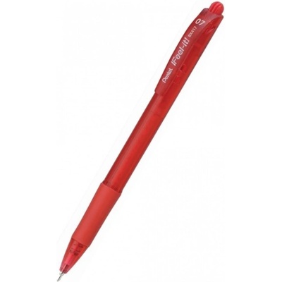 Pentel Автоматична химикалка Pentel BX417 Feel-it червена, червено мастило, 0.7 mm, цената е за 1бр. (продава се в опаковка от 12бр. )