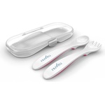 Nuvita Комплект вилица и лъжица в кутия Nuvita 8477, Розов (8477) - topmarket