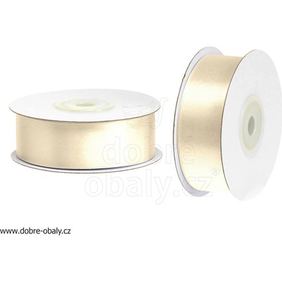 dobré obaly Atlasová stuha 25 cm x 25 m BÉŽOVÁ