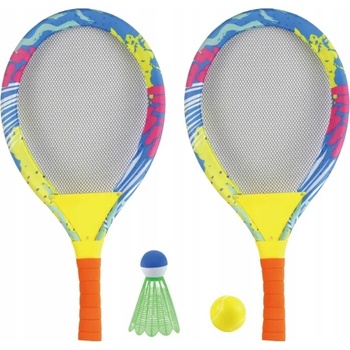 Woopie set 2v1 bedminton a tenis Oranžová