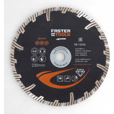 Diamantový rezný kotúč Faster Tools 1991 230x22,2 mm