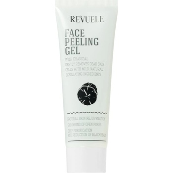 Revuele Face Peeling Gel Charcoal почистващ пилинг с активен въглен 80ml