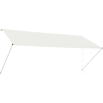 Greatstore Zatahovací markýza krémová 300 x 150 cm