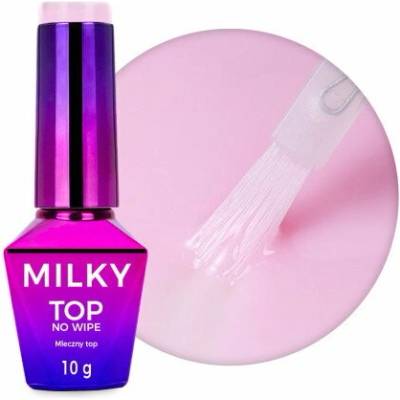 Molly Nails Milky Top No Wipe Milky Blush mliečny ružový top 10 g