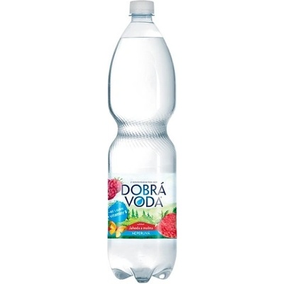 Dobrá voda Neperlivá s příchutí jahoda a malina 1,5 l