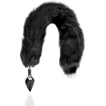 Shots Toys Метален разширител с пухкава опашка Ouch! Fox Tail