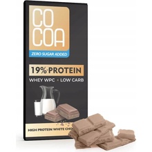 Cocoa Biela proteínová čokoláda s WPC proteínom bez pridaného cukru 65 g