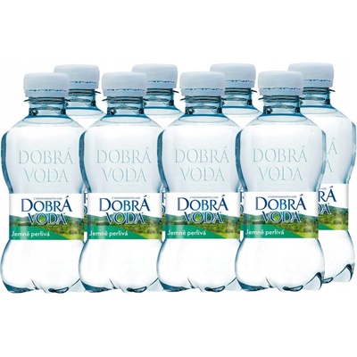 Dobrá voda jemně perlivá 8 x 250 ml