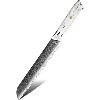 HARAHU Дамаски кухненски нож YU-37516 - Bread / Бяло KP37516 (YU-37516)