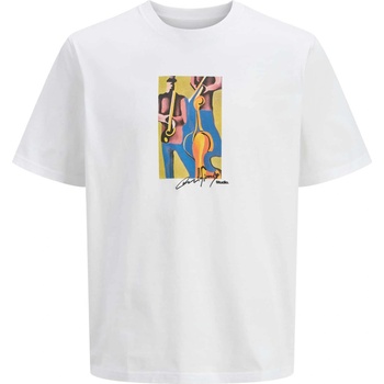 JACK & JONES Тениска jormanchester cubism front tee ss cn