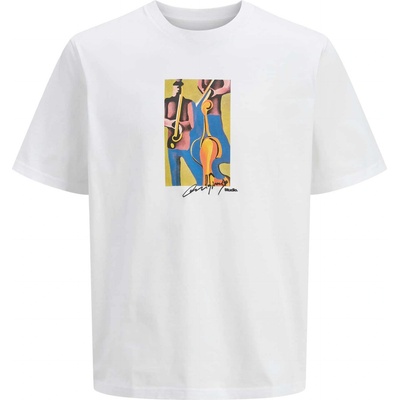 JACK & JONES Тениска jormanchester cubism front tee ss cn