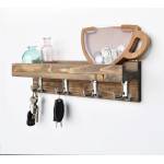 TopMebel Aos TopMebel дървен стенен закачалка в цвят орех 40x11x11cm