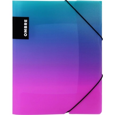 Sloha s gumou A4 PP OMBRE růžová 6-95125