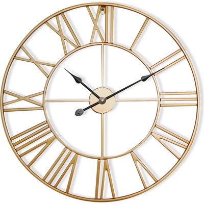 Casa Chic Queensway 80, стенен часовник, метална рамка, тих, Ø 76 см (ANTIC-CLOCK-80-GLD) (ANTIC-CLOCK-80-GLD)