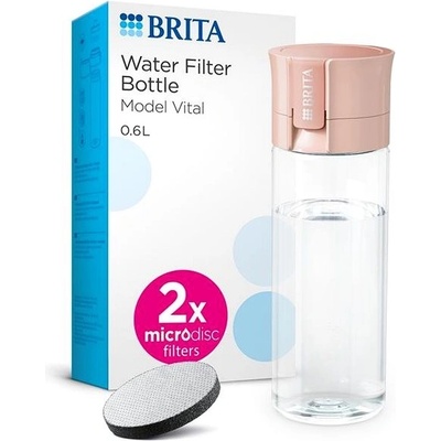 Brita Fill & Go Vital 0,6l broskyňová 2024 + 2x MicroDisc