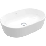 Villeroy & Boch Architectura - Умивалник за монтаж върху плот, 60x40 cm, с преливник, CeramicPlus, алпийско бяло 5A2660R1 (5A2660R1)