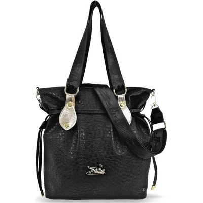 Zellia dámska taška cez rameno 30 × 28 cm Čierna