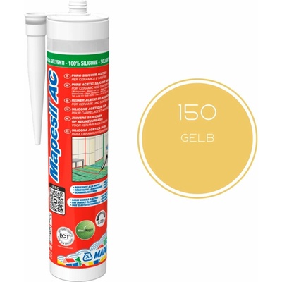 Mapesil AC 150 silikonový tmel 310 g žlutá