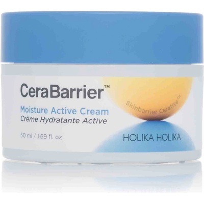 Holika CeraBarrier Moisture Active Cream výživný hydratační krém s ceramidy 50 ml