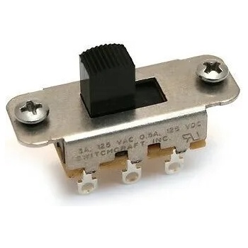 Fender Jaguar/Jazzmaster Slide DPDT Black Превключвател на сензора (001-7079-049)