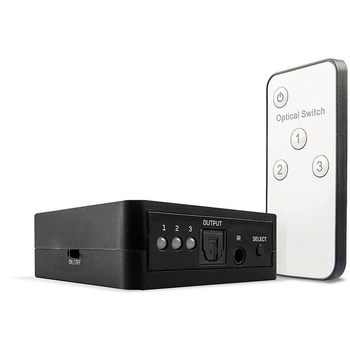 Lindy 70482 аудио превключвател Черен (70482)