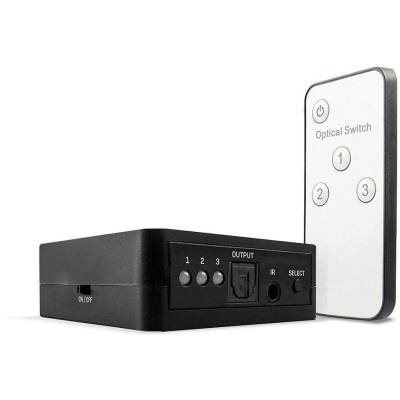 Lindy 70482 аудио превключвател Черен (70482)