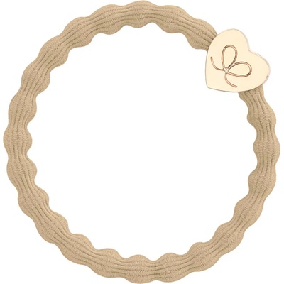 By Eloise London Gold Heart Ластик за коса за жени цвят Sand