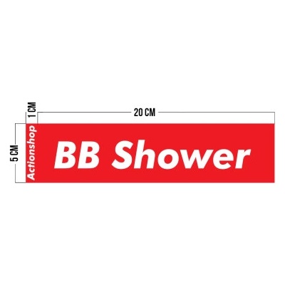 Samolepka "BB shower" Actionshop