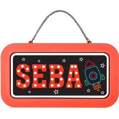 Albi Neonová cedulka se jménem - Seba NEO