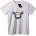 NOONEBRAND Тениска Залез с Палма - XL, White