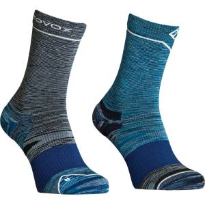 Ortovox Мъжки туристически чорапи Ortovox Alpine Mid Socks Merino socks - Blue Nunatak - размер 39-41 (EU) (201-7473-0411)