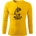 DRAGOWA FIT-T Тениска с дълъг ръкав Muscle Army Man, жълта, 160 г/м2 (5835)