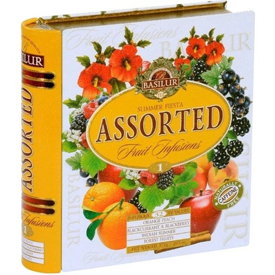Basilur Fruit Infusions Book Summer Fiesta plech 32 x 1,8 g