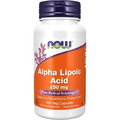NOW NOW Alpha Lipoic Acid 250mg, 120 Veg Capsules