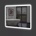 Lidiya Mirror Огледало за баня LED осветление LM Ethereal Mirage 800×1000мм