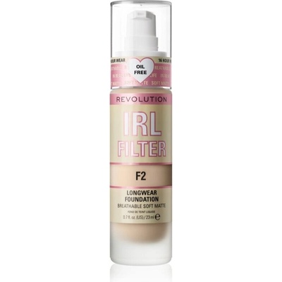 Makeup Revolution IRL Filter dlhotrvajúci zmatňujúci make-up F2 23 ml