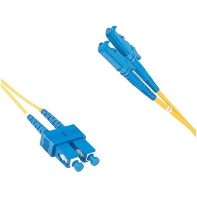 Conneu E2000-UPC-SC-UPC, дуплекс, сингъл мод OS2, 3 мм оптичен пач кабел & mdash; 12 метра (CNFJ-E2SCOS2DYE3mm-12)