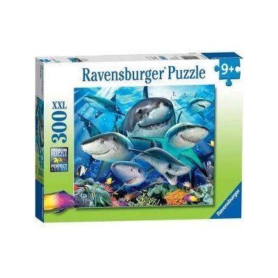 Ravensburger Пъзел Ravensburger 300 елемента, Усмихнати акули, 7013225