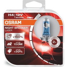 Osram Night Breaker Laser H4 P43t 12V 60/55W 2 ks 64193NL-HCB