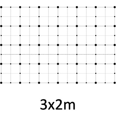 Montážna sada pre zelenú stenu - nerez, rozmer 3 x 2 m