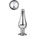 DreamToys Gleaming Love Pleasure Plug Silver Small