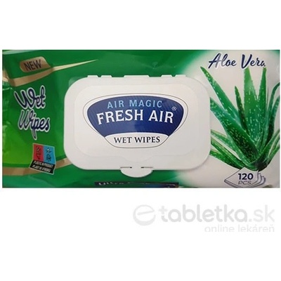FRESH AIR vlhčené obrúsky Aloe Vera 120 ks