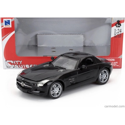 Newray Mercedes benz Sls Coupe Amg c197 2010 čierna 1:24