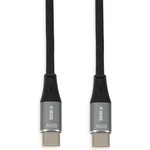 iBOX IKUTC USB-C кабел 60W 1m Черен (IKUTC1B)