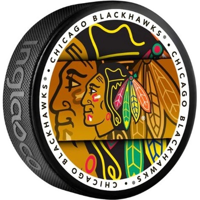 Inglasco / Sherwood Fanouškovský puk NHL Medallion Blister Chicago Blackhawks