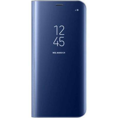 Samsung Clear View Stand Cover EF-ZG950CLEGWW - оригинален кейс с поставка, през който виждате информация от дисплея за Samsung Galaxy S8 (син)